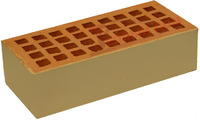 Кирпич керамический облицовочный одинарный М-150 250х120х65, кирпич песочный